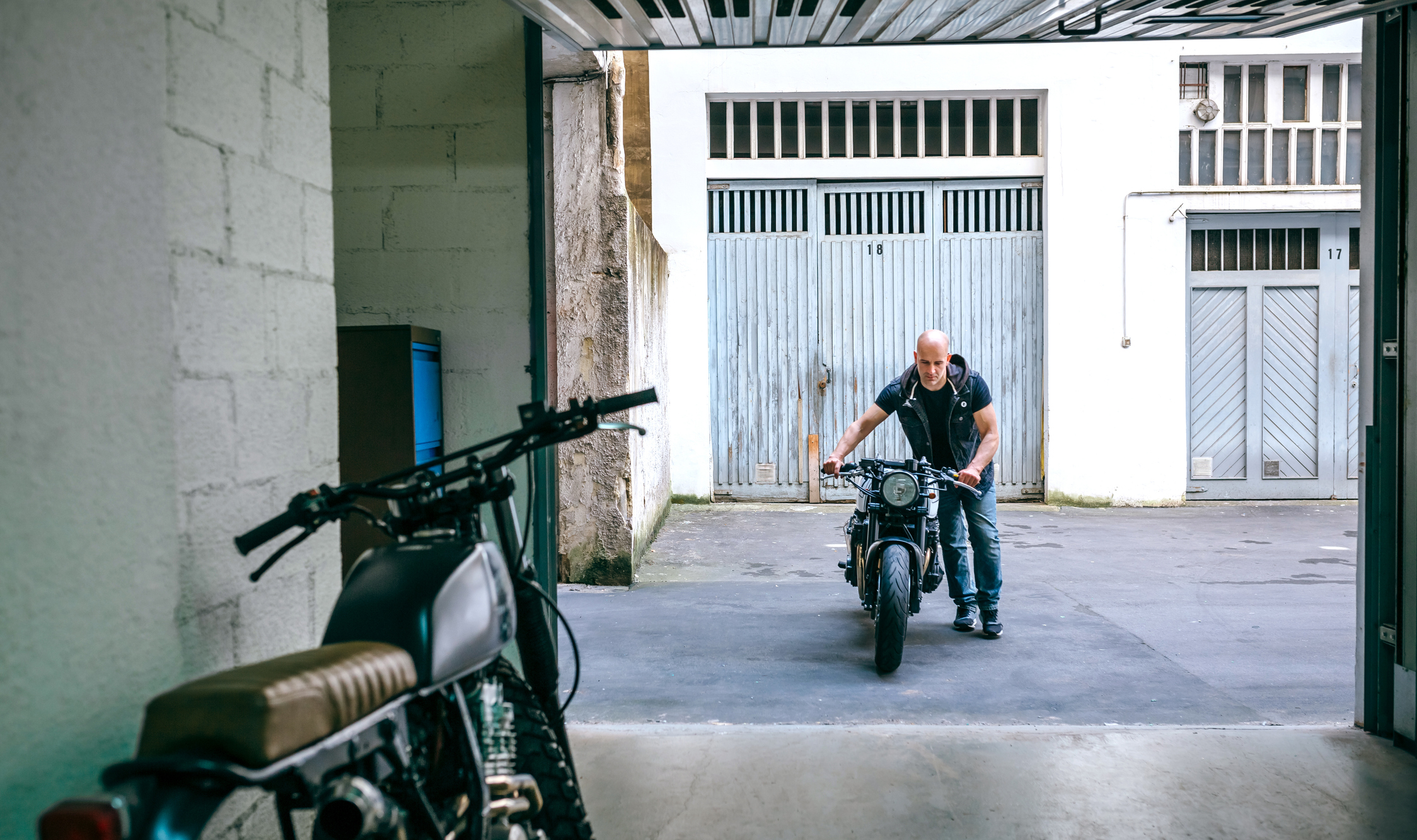 Garage moto