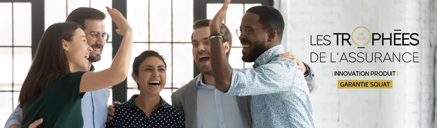 Solly Azar, en partenariat avec SADA Assurances, remporte le Trophée d’Or  « Innovation Produit » aux Trophées de l'Assurance, pour la Garantie Squat 